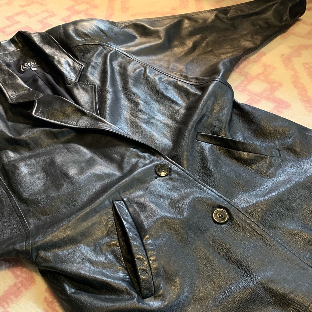 Vintage Leather Trench
